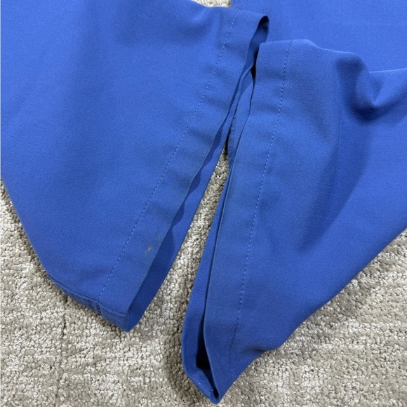 Figs Technical Collection Blue Waist Tie Straight Leg Women Scrub Nurse Pant L - Picture 8 of 9